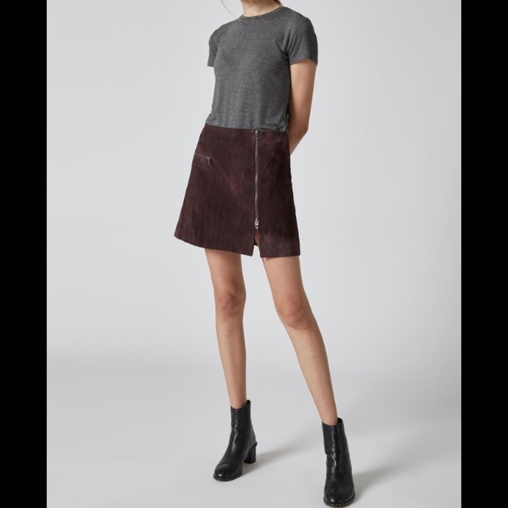 Blank NYC Dark and Stormy Suede Skirt